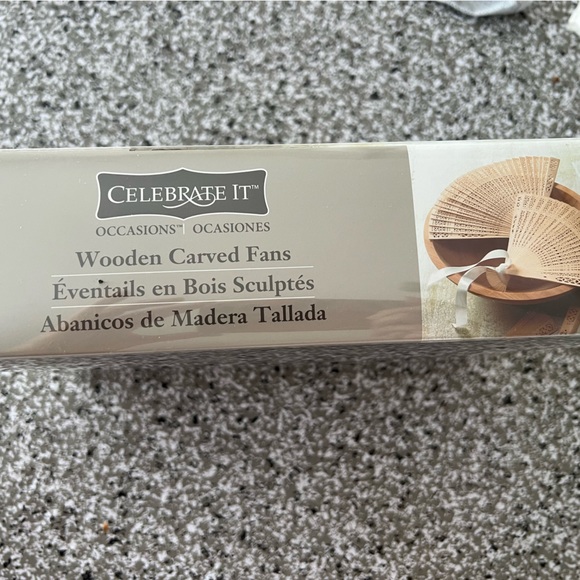 Wooden Carved Fans by Celebrate It - Picture 2 of 3